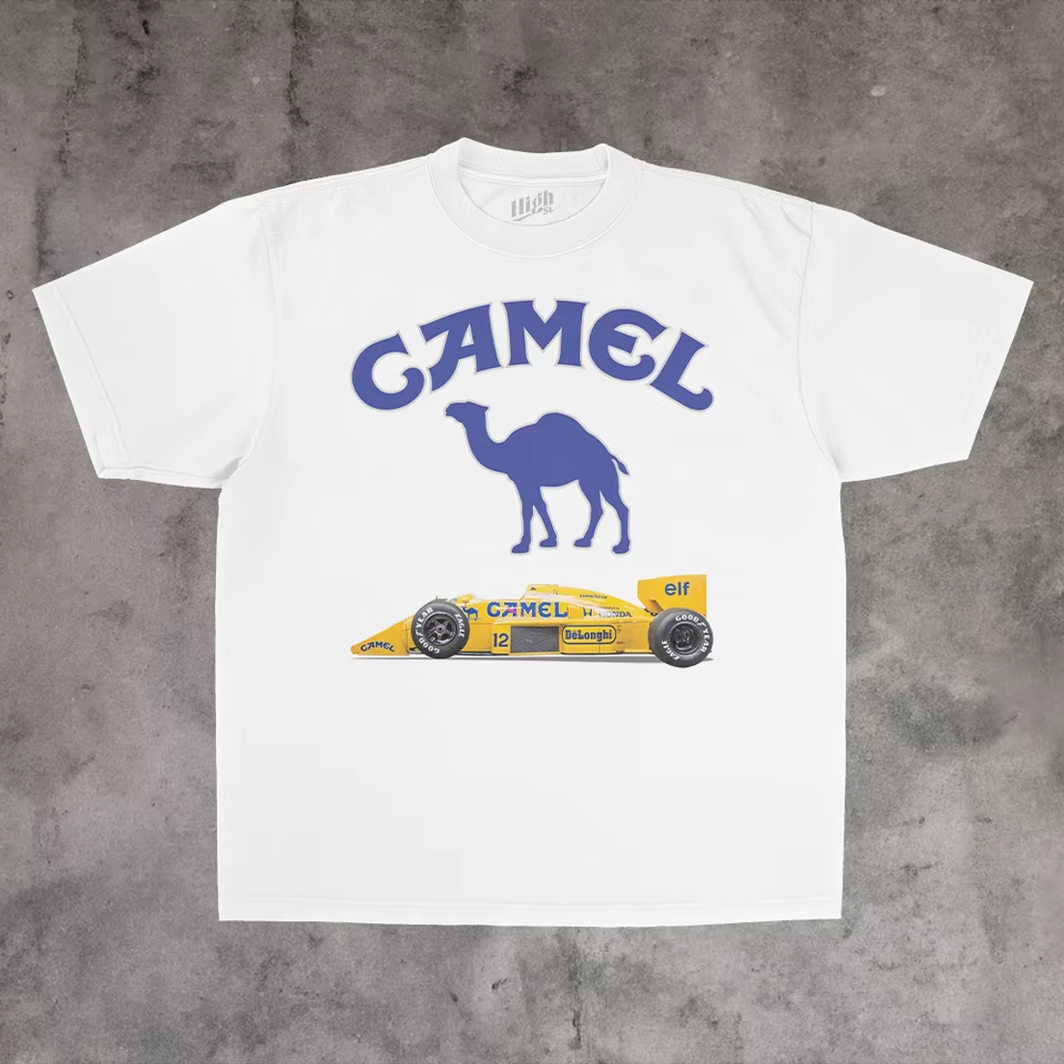 Streetwear Brand Vintage - Винтажная классическая футболка с принтом Camel